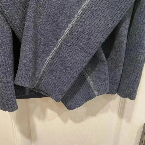 Colorado Clothing Men Blue Terrycloth Quarter Zip Ribbed Panel Pullover Size XL - Picture 8 of 11